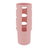 Cup Protector Sleeve Slip Resistant All Wrapped Detachable Silicone Water Cup Boot for 30oz Cups Light Pink