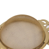 Stainless Steel Tea Strainers with Drip Bowl Double Handles Reusable Fine Mesh Tea Filters for Loose Leaf Herbal Kitchen Gold - Extra Image