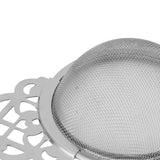 Stainless Steel Tea Strainers with Drip Bowl Double Handles Reusable Fine Mesh Tea Filters for Loose Leaf Herbal Kitchen Silver
