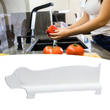 Sink Splash Guard Versatile Splash Proof Heat Resistant Rugged Kitchen Sink Water Splash Guard for Countertops Home White