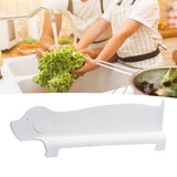 Sink Splash Guard Versatile Splash Proof Heat Resistant Rugged Kitchen Sink Water Splash Guard for Countertops Home White - Top-Down View