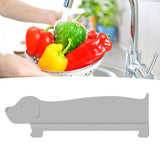 Sink Splash Guard Versatile Splash Proof Heat Resistant Rugged Kitchen Sink Water Splash Guard for Countertops Home Gray
