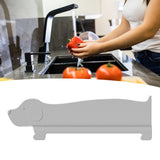 Sink Splash Guard Versatile Splash Proof Heat Resistant Rugged Kitchen Sink Water Splash Guard for Countertops Home Gray