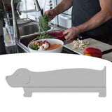 Sink Splash Guard Versatile Splash Proof Heat Resistant Rugged Kitchen Sink Water Splash Guard for Countertops Home Gray