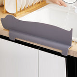 Sink Splash Guard Versatile Splash Proof Heat Resistant Rugged Kitchen Sink Water Splash Guard for Countertops Home Gray