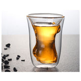 Body Shape Glass Cup Double Layer Beer Whisky Drinking Shot Glass for Party Gathering Bar Woman Body Shaped - Rear View