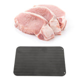 Quick Defrosting Tray Non Stick Coating Rugged Highly Efficient Defrosting Plate for Kitchen Home S:23x16.5x0.3cm/9.1x6.5x0.1in