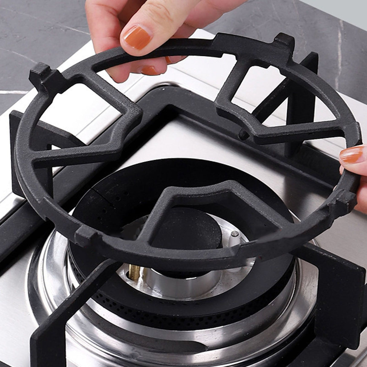 Stove Burner Grate Gas Range Burner Grate Milk Pot Holder for 4 Or 5 Feet Gas Cooker