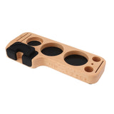 Coffee Tamping Station Beech Comfortable Grip Coffee Filter Tamper Holder with Pads for Coffee Making 58mm/2.3in