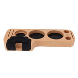 Coffee Tamping Station Beech Comfortable Grip Coffee Filter Tamper Holder with Pads for Coffee Making 58mm/2.3in - Extra Image