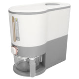 Rice Dispenser Household Food Grade Dry Sealed Grain Cereal Dispenser Bucket for Rice Millet Black Rice Barley Mung Beans Red Beans Small Light Gray