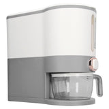 Rice Dispenser Household Food Grade Dry Sealed Grain Cereal Dispenser Bucket for Rice Millet Black Rice Barley Mung Beans Red Beans Small Light Gray - Low Angle