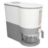 Rice Dispenser Household Food Grade Dry Sealed Grain Cereal Dispenser Bucket for Rice Millet Black Rice Barley Mung Beans Red Beans Small Light Gray - Extra Image