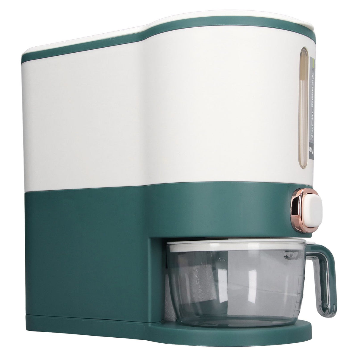 Rice Dispenser Household Food Grade Dry Sealed Grain Cereal Dispenser Bucket for Rice Millet Black Rice Barley Mung Beans Red Beans Large Jewel Green