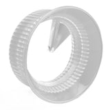 Moka Coffee Distributor Splash Proof Dosing Funnel Coffee Dosing Ring for Single And Dual Valve Moka Pot Transparent For Three 150ml - Top-Down View