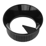 Moka Coffee Distributor Splash Proof Dosing Funnel Coffee Dosing Ring for Single And Dual Valve Moka Pot Black For Six 300ml - Top-Down View