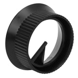 Moka Coffee Distributor Splash Proof Dosing Funnel Coffee Dosing Ring for Single And Dual Valve Moka Pot Black For Six 300ml - Low Angle