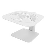 Coffee Weighing Rack Carbon Steel Adjustable Height Waterproof Scale Rod Protection Stand for Coffee Machine White Latte Pattern - Front View