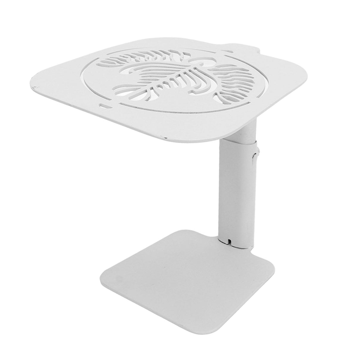 Coffee Weighing Rack Carbon Steel Adjustable Height Waterproof Scale Rod Protection Stand for Coffee Machine White Latte Pattern