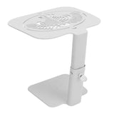 Coffee Weighing Rack Carbon Steel Adjustable Height Waterproof Scale Rod Protection Stand for Coffee Machine White Latte Pattern - Close-Up Angle
