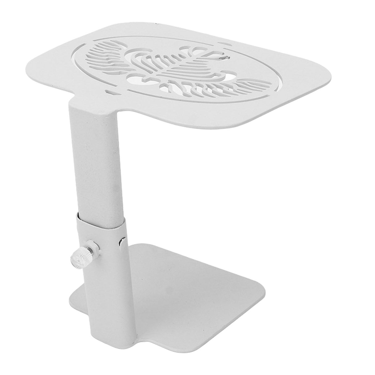Coffee Weighing Rack Carbon Steel Adjustable Height Waterproof Scale Rod Protection Stand for Coffee Machine White Latte Pattern