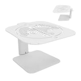Coffee Weighing Rack Carbon Steel Adjustable Height Waterproof Scale Rod Protection Stand for Coffee Machine White Latte Pattern