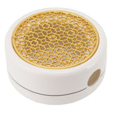 Ceramic Tea Pot Warmer with 11.8cm Gold Gasket Circular Concave Tea Kettle Heating Base for Home Kitchen Countertops - 45-Degree Angle