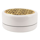 Ceramic Tea Pot Warmer with 11.8cm Gold Gasket Circular Concave Tea Kettle Heating Base for Home Kitchen Countertops