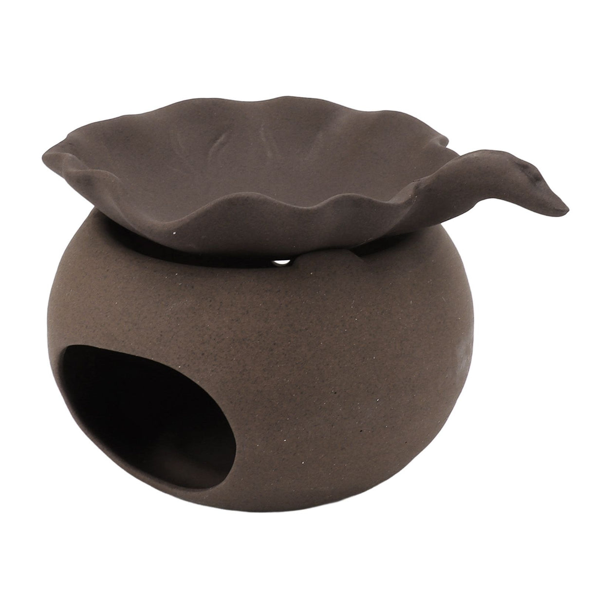 Ceramic Tea Roaster Loose Leaf Tea Warmer Tea Fragrance Roasting Baking Pot with Stainless Steel Spoon