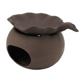 Ceramic Tea Roaster Loose Leaf Tea Warmer Tea Fragrance Roasting Baking Pot with Stainless Steel Spoon