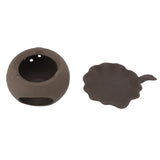 Ceramic Tea Roaster Loose Leaf Tea Warmer Tea Fragrance Roasting Baking Pot with Stainless Steel Spoon - Extra Image