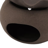 Ceramic Tea Roaster Loose Leaf Tea Warmer Tea Fragrance Roasting Baking Pot with Stainless Steel Spoon
