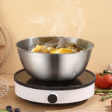 Mixing Bowl Large Capacity Thickened Stainless Steel Baking Cooking Basin for Kitchen 28x12cm/11x4.7in 5500ml