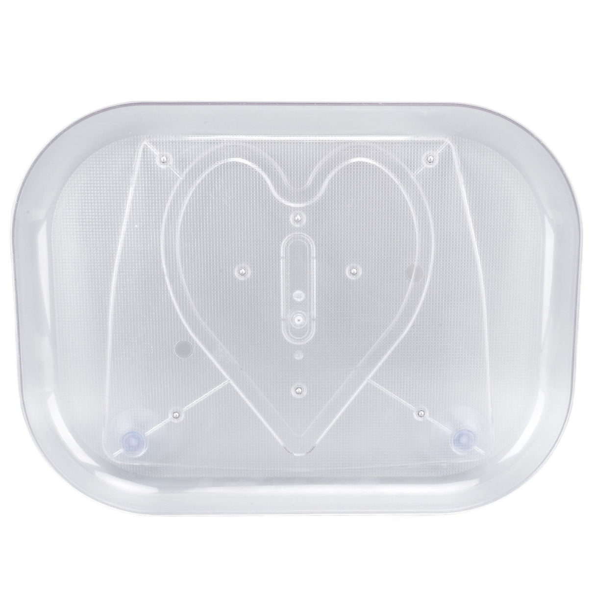 Refrigerator Turntable Organizer Transparent Rectangular Countertop Condiment Storage Rack for Household Kitchen Small Size