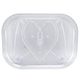 Refrigerator Turntable Organizer Transparent Rectangular Countertop Condiment Storage Rack for Household Kitchen Small Size