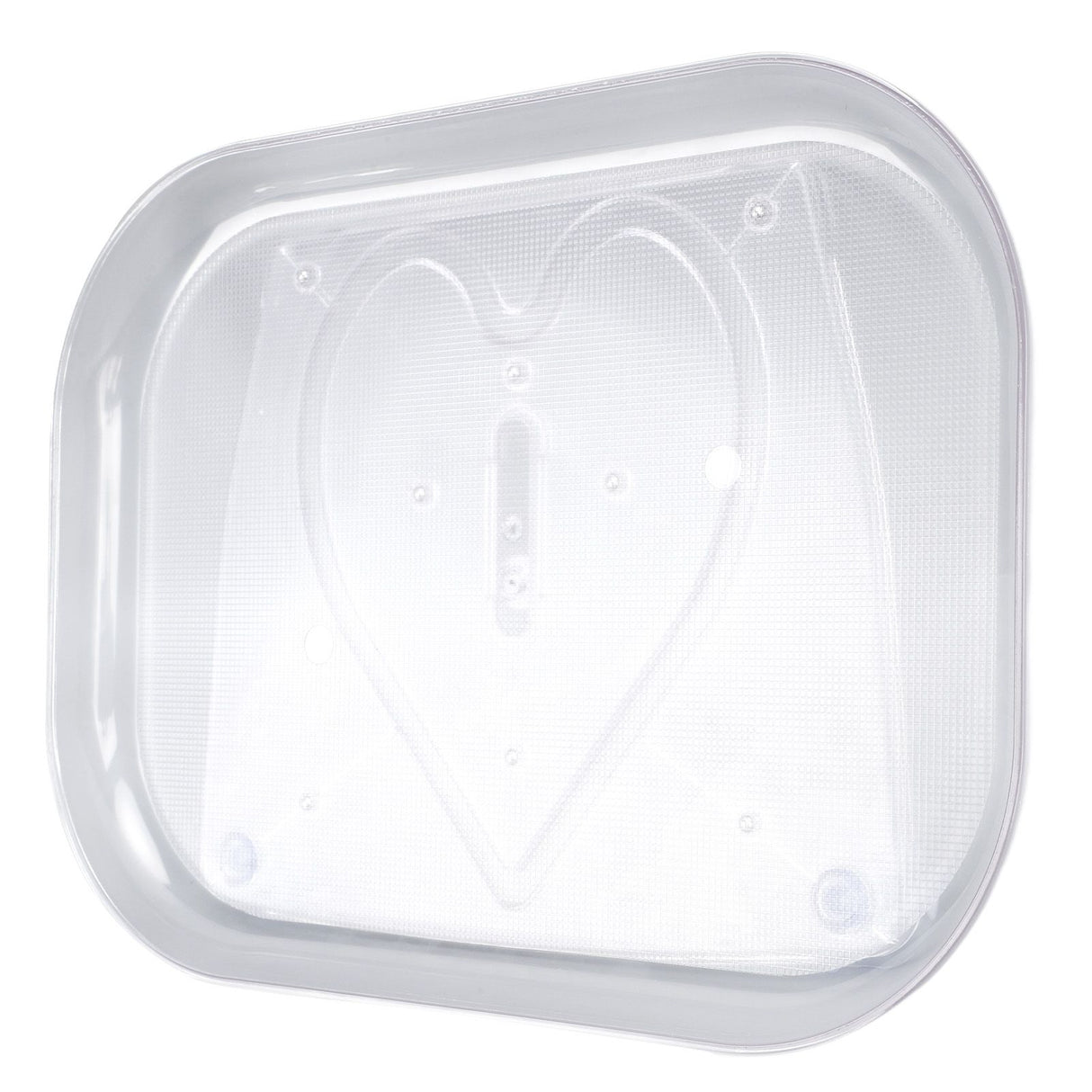 Refrigerator Turntable Organizer Transparent Rectangular Countertop Condiment Storage Rack for Household Kitchen Small Size