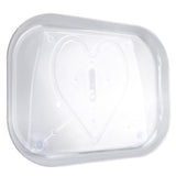 Refrigerator Turntable Organizer Transparent Rectangular Countertop Condiment Storage Rack for Household Kitchen Small Size - Extra Image