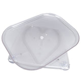Refrigerator Turntable Organizer Transparent Rectangular Countertop Condiment Storage Rack for Household Kitchen Big Size