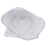 Refrigerator Turntable Organizer Transparent Rectangular Countertop Condiment Storage Rack for Household Kitchen Big Size - Top-Down View