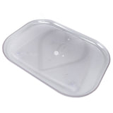 Refrigerator Turntable Organizer Transparent Rectangular Countertop Condiment Storage Rack for Household Kitchen Big Size - 45-Degree Angle