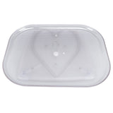 Refrigerator Turntable Organizer Transparent Rectangular Countertop Condiment Storage Rack for Household Kitchen Big Size