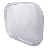 Refrigerator Turntable Organizer Transparent Rectangular Countertop Condiment Storage Rack for Household Kitchen Big Size - Low Angle