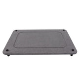Fast Drying Sink Tray Anti Slip Water Absorption Diatomaceous Earth Sink Caddy Organizer Sponge Holder Stand for Bathroom Kitchen Dining Room Grey - Front View
