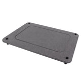 Fast Drying Sink Tray Anti Slip Water Absorption Diatomaceous Earth Sink Caddy Organizer Sponge Holder Stand for Bathroom Kitchen Dining Room Grey - Side View