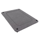 Fast Drying Sink Tray Anti Slip Water Absorption Diatomaceous Earth Sink Caddy Organizer Sponge Holder Stand for Bathroom Kitchen Dining Room Grey - Top-Down View