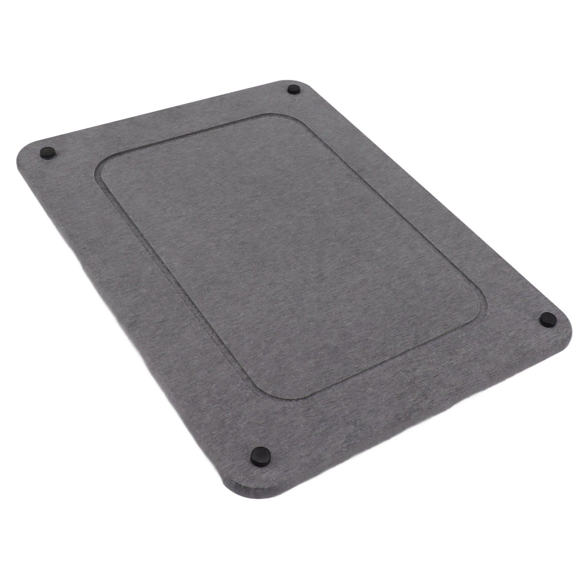 Fast Drying Sink Tray Anti Slip Water Absorption Diatomaceous Earth Sink Caddy Organizer Sponge Holder Stand for Bathroom Kitchen Dining Room Grey