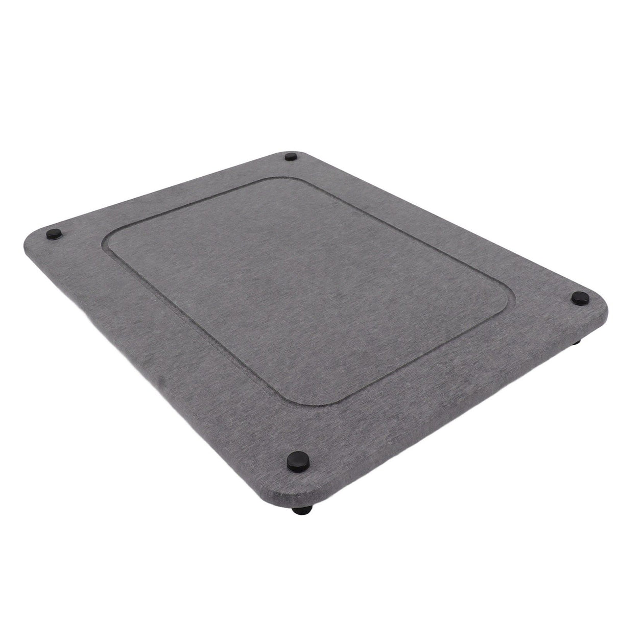 Fast Drying Sink Tray Anti Slip Water Absorption Diatomaceous Earth Sink Caddy Organizer Sponge Holder Stand for Bathroom Kitchen Dining Room Grey