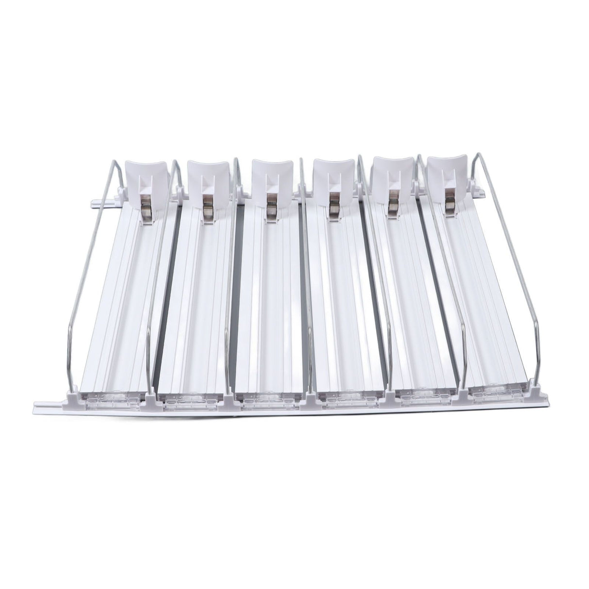 Drink Automatic Pusher Glide ABS White Width Adjustable 12oz 16oz 16.9oz 20oz Refrigerator Soda Can Organizer for Beverage 31cm/12.2in