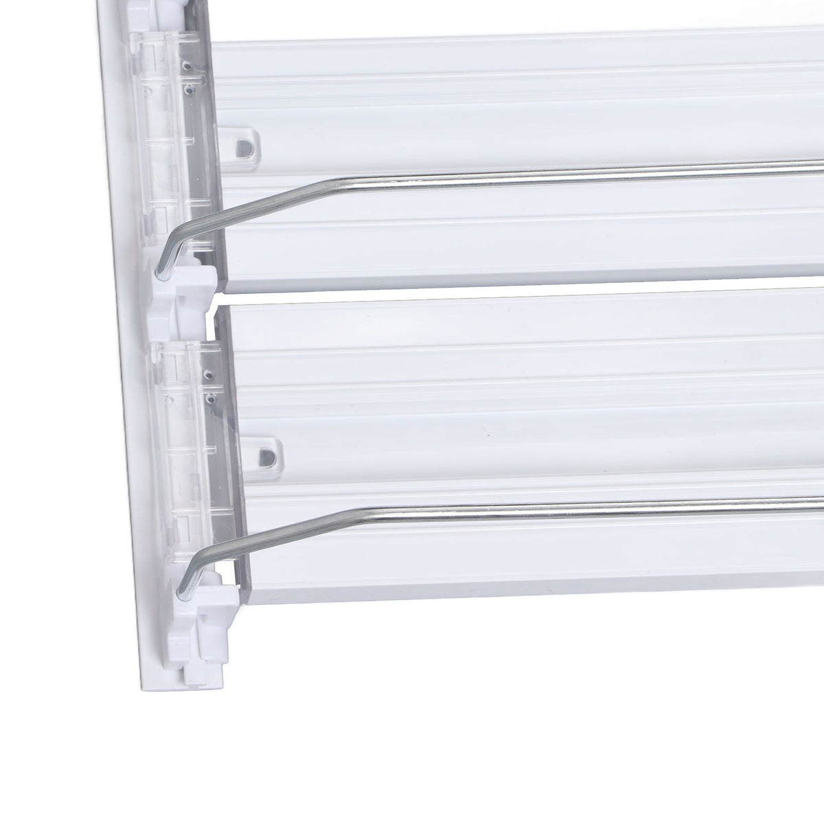 Drink Automatic Pusher Glide ABS White Width Adjustable 12oz 16oz 16.9oz 20oz Refrigerator Soda Can Organizer for Beverage 31cm/12.2in