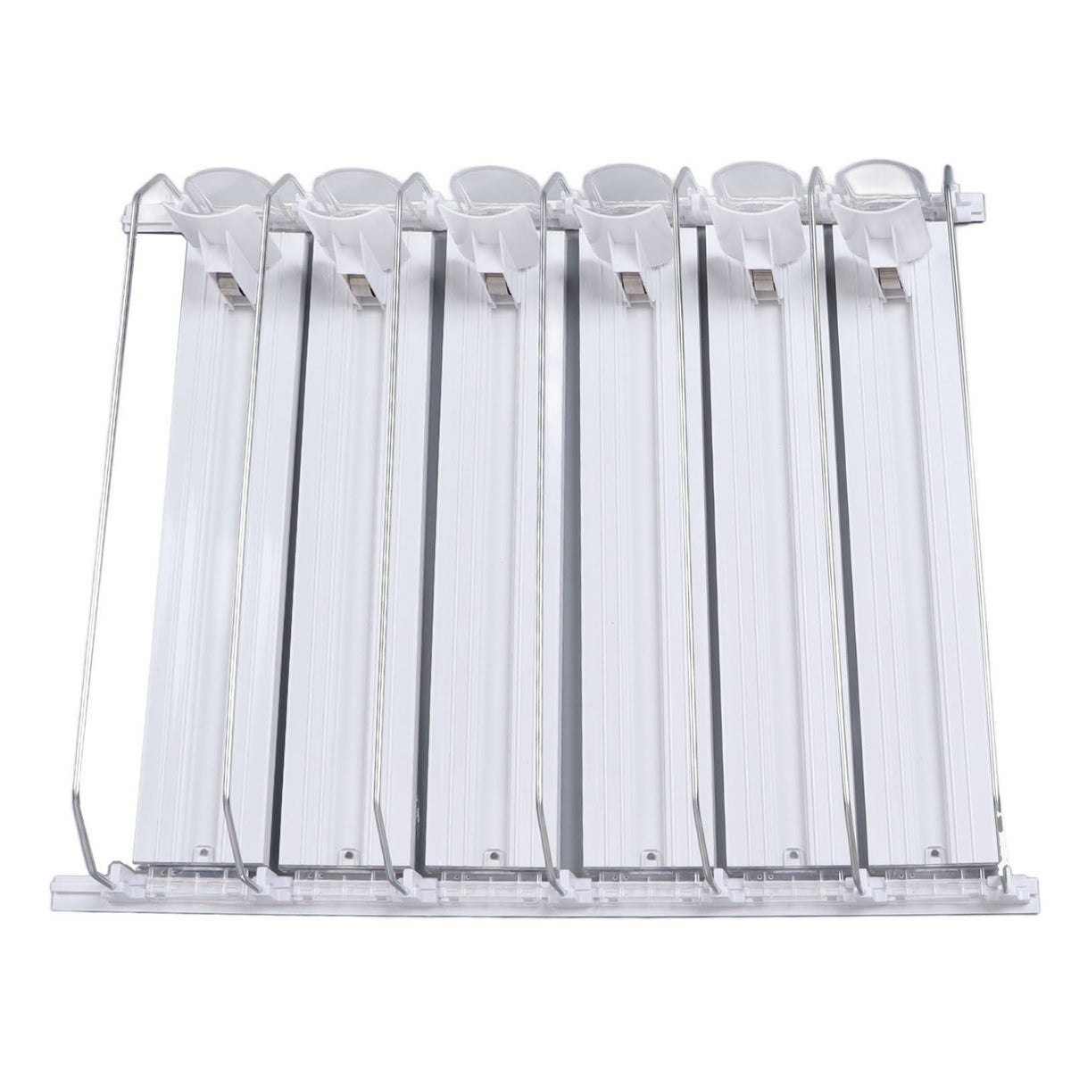 Drink Automatic Pusher Glide ABS White Width Adjustable 12oz 16oz 16.9oz 20oz Refrigerator Soda Can Organizer for Beverage 38cm/14.96in